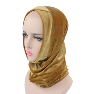 Hot Sell Extra Long Velvet African Pattern Headscarf Tube Turban Hat for Women Adult <b>Head</b> <b>Wraps</b> - Product Image 3