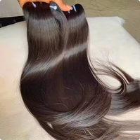 Lot de Cheveux Humains Bruts Non Traités Vietnamiens Lisses Comme des Baguettes, Cuticules Alignées, Cheveux Vierges, Fournisseur d'Extensions de Cheveux Indiens et Cambodgiens