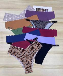 Tanga de <span class=keywords><strong>Bikini</strong></span> para mujer de alta calidad con inventario de bajo precio, ropa interior cómoda para chicas sin rastro Sexy europea y americana - Product Image 1