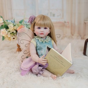 Muñeca <span class=keywords><strong>Reborn</strong></span> <span class=keywords><strong>de</strong></span> Silicona Suave <span class=keywords><strong>de</strong></span> Cuerpo Completo con Alas <span class=keywords><strong>de</strong></span> Mariposa, 55cm, Betty, Muñeca Recién Nacida, Juguete <span class=keywords><strong>de</strong></span> Baño para Niños, Regalo <span class=keywords><strong>de</strong></span> Cumpleaños para Niñas - Product Image 1