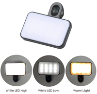 Rechargeable LED Selfie Light 3 Température de Couleur Mini Éclairage Photographique pour Téléphone Portable Ordinateur Portable Support-Sur Accessoire