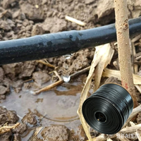 Bande d'irrigation goutte à goutte en PE 16 mm noire, installation facile, espacement/épaisseur de paroi personnalisés avec précision