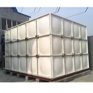 Tamaño grande 50000 litro SMC GRP panel FRP tanque de almacenamiento de agua