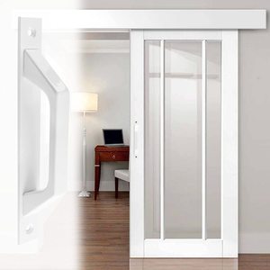Manija de Puerta Corredera de Madera Hueca de Alta Resistencia, Fácil de Instalar, Blanca, de Aleación de <span class=keywords><strong>Aluminio</strong></span> Empotrada - Product Image 2