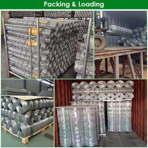 גדר שדה חווה 2.5 מ "מ מרובע עיצוב קשר מרובעים הגדר פלדה מגולוון עבור מרעה ושדות חקלאיות - Product Image 6