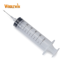 Injecteur de viande en plastique PP de 60ml avec aiguille, seringue à marinade de cuisine pour fumoir, barbecue, dinde et volaille