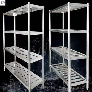 Estante de cocina comercial Estante de almacenamiento para hoteles y restaurantes Estante de supermercado de acero inoxidable - Product Image 6