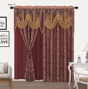 Rideaux en Jacquard vintage à ombrage, style <span class=keywords><strong>château</strong></span>, 84 pouces, pour salon, de luxe - Product Image 3