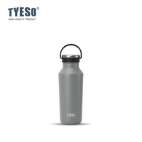 Bouteille isotherme en acier inoxydable 304 avec poignée confortable pour la salle de sport, l'entraînement, la course à pied, le cyclisme
