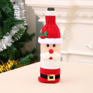 Calcetín de Navidad 2020, regalo de Navidad, decoración de Año Nuevo, cubierta de botella de vino, adornos navideños para el hogar - Product Image 3