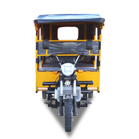 Vente chaude 3-Wheel 200cc Essence Tuk Tuk Tricycle Auto Rickshaw avec toit fermé pour les passagers de taxi