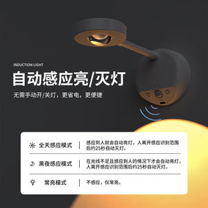 Lámpara de Pared LED T115 con Sensor ABS, Control Inteligente con Detección de Cuerpo Humano, Luz Interior con 25000 Horas de Duración - Product Image 4