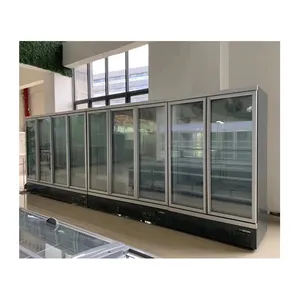 Refrigerador comercial para supermercado, refrigerador frío para bebidas suaves