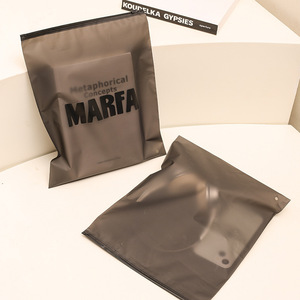 Wholesale Eco-Friendly Custom Frosted Zipper Plastic Bags <b>Dust</b> Proof for <b>Cloth</b> Packing for Storage Underwear - Product Image 4