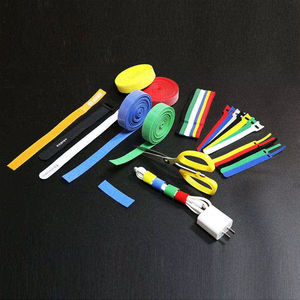 Voltar para trás Auto-adesivo dupla face Voltar para trás Velcroes Strap 100% Nylon Gancho e <span class=keywords><strong>Loop</strong></span> Personalizado dupla face Velcroes Strap - Product Image 2