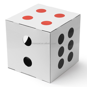 Zhizao Rangement Intérieur Pliable <span class=keywords><strong>Chat</strong></span> Maison Grattoir Designcat <span class=keywords><strong>Carton</strong></span> Petit Quadrate <span class=keywords><strong>Chat</strong></span> <span class=keywords><strong>Abri</strong></span> avec Motif Imprimé - Product Image 5