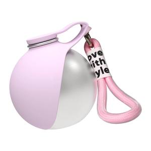 Bebedero Portátil para Mascotas, Acero Inoxidable, Silicona, Plegable, con Correa, Bebedero Esférico para Perros - Product Image 1