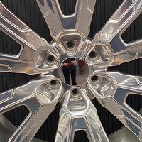 Jantes forgées Alpha entièrement polies, multi-branches, légères, 5X127 pour Dodge Durango