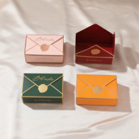 Boîte cadeau de luxe personnalisée pour chocolats et bonbons, emballage carré en papier pour mariages, pour le rangement de bonbons, finition mate