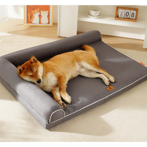 <strong>Waterproof</strong> Winter Solid Fashion Square Sofa <strong>Dog</strong> <strong>Bed</strong> Washable <strong>Cover</strong> Lining Nonskid Bottom for Large <strong>Dogs</strong> Oxford Fabric - Product Image 2