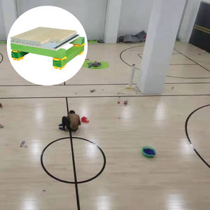 Terrain de basket résilient terrain de sport couleur bois terrain de sport sol en érable - Product Image 1