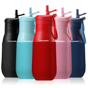 Botella de Agua Deportiva Fayren de Acero Inoxidable con Aislamiento al Vacío, Tapa Antiderrames, 350ml, 500ml, 750ml, con Pajita - Product Image 2