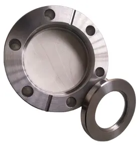 Stainless steel 304 316 CF bored conflat ultrahigh vacuum flange