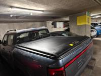 Couverture de benne rétractable étanche en alliage d'aluminium avec verrouillage TCAL TK-07-1 pour BYD Shark 6, Ford F150, Dodge Ram 1500