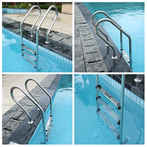 <span class=keywords><strong>Échelle</strong></span> de <span class=keywords><strong>piscine</strong></span> en acier inoxydable 304 série SF/SL/MU, résistante à la corrosion, antidérapante, facile à installer, pour piscines hors sol - Product Image 3