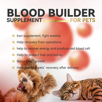 Compléments de fer pour chats et chiens Gouttes de fer liquide Soutient l'anémie Niveaux d'énergie faibles Lethargie Favorise la formation des globules rouges
