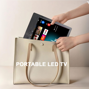 Mini <span class=keywords><strong>Smart</strong></span> <span class=keywords><strong>TV</strong></span> <span class=keywords><strong>12V</strong></span> DC rechargeable personnalisable 14 15.6 17.3 et 20 pouces rétro-éclairage LED FHD HDTV définition Android OS lecture USB - Product Image 2