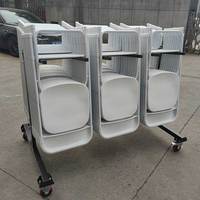 Chaise Pliante Portable de Qualité Supérieure, en Gros, pour Mariage, Événement, Chaises Wimbledon en Plastique, Chaise Pliante Blanche en Résine pour Événements et Jardin