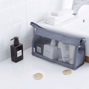 Bolsa de Almacenamiento de Artículos de Aseo de Viaje Multifuncional, Portátil, de Malla, Gran Capacidad, Apta para Uso Diario y Viajes - Product Image 2