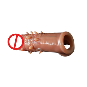 Anillo para Pene de Silicona de Buena Calidad, Impermeable y Reutilizable, con Extensión para Alargar el Pene, con Púas y Puntos Adicionales para Estimulación en Adultos - Product Image 5