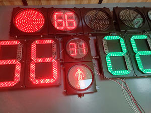 Semáforo 200mm <span class=keywords><strong>Precio</strong></span> al por mayor Carcasa de PC 200mm Rojo Verde Señal de almacén Lente de semáforo - Product Image 5