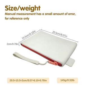 Pochette longue portable en silicone avec fermeture éclair, multi-usages, pour ranger l'argent, les cartes d'identité, les pinceaux de maquillage et les essentiels quotidiens - Product Image 3