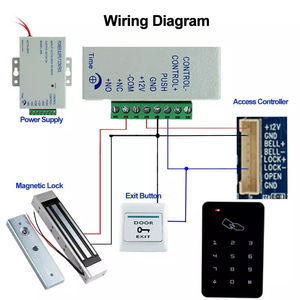 125 kHz standalone access control controller, magnetic door lock power supply, complete indoor access control kit, door system - Product Image 1