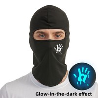 Máscara de Ciclismo Unisex para Exteriores, Cobertura Completa, Diseño Moderno Estampado, para Invierno, Playa y Viajes