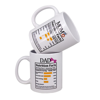 Tasse créative pour Sublimation, 11OZ, blanc, meilleurs cadeaux de fête des pères, livraison gratuite