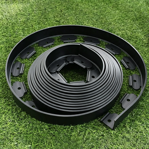 Sunsbuild Black Plastic <b>Garden</b> Edging with Stakes Landscape Border for Outdoor Walkways,Landscaping and Gates - Product Image 6