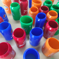 Impressions Silicone Can Cover Personnalisable Soda Drink Look Anti-Slip 375ml Silicone Can Sleeve pour Boire de la Bière Discrète