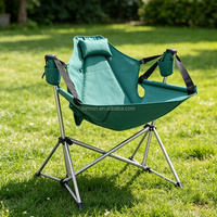 Chaise à bascule pliable et portable pour le camping en plein air, légère et durable, idéale pour la randonnée, la pêche, les pique-niques, le jardin, le parc et la plage