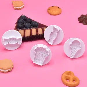 DIYアイスクリームキャンディーシミュレーションモデリングベーキングツールケーキツール粘土おもちゃプラスチッククッキーカッター