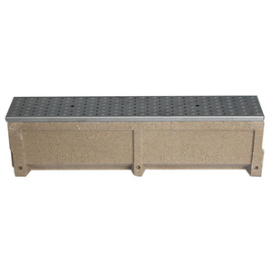 <span class=keywords><strong>Caniveau</strong></span> en résine et béton sur mesure en forme de U pour salle de bain avec grilles en <span class=keywords><strong>fonte</strong></span> anti-corrosion, drain de récupération des eaux pluviales - Product Image 4