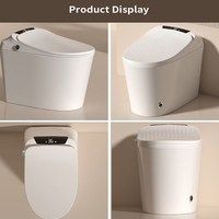 Nouveau design d'appareils sanitaires capteur de pied chasse automatique une pièce en céramique intelligente cuvette de toilette salle de bain toilette électrique intelligente