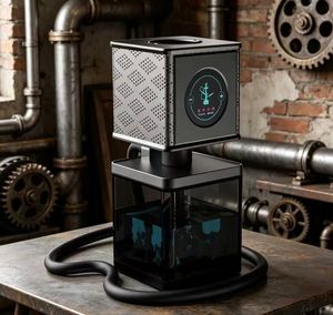 Chicha Électrique Portable Mini Carrée avec Chauffage, Kit Complet en Aluminium et Acrylique, Contrôle de Température, Coffret Cadeau - Product Image 5