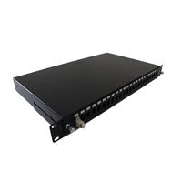 BOLEIN red de fibra óptica FTTH accesorios de montaje en Rack 1U 24 Puerto LC dúplex ODF de tipo de parche de fibra óptica Panel