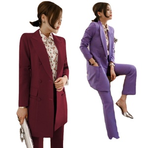 <span class=keywords><strong>Pantaloni</strong></span> da donna in stile europeo aderente <span class=keywords><strong>alla</strong></span> <span class=keywords><strong>moda</strong></span> completi in due pezzi per ufficio su misura da donna <span class=keywords><strong>pantaloni</strong></span> - Product Image 1