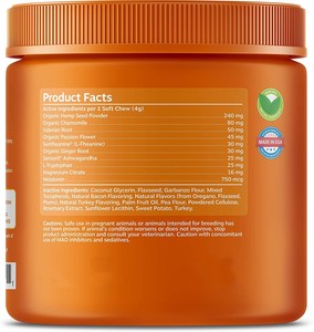 OEM Tùy chỉnh công thức H P làm dịu xử lý cho Chó 120 đếm chó bổ sung cho sự lo lắng cứu trợ với nhãn hiệu riêng - Product Image 5