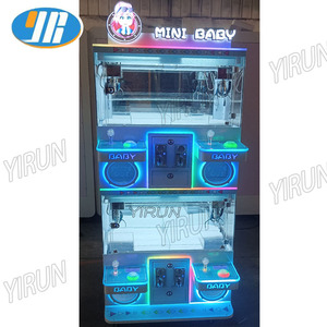 YIRUN logotipo personalizado Mini máquina de grúa de garra <span class=keywords><strong>4</strong></span> jugadores Clip Premio muñeca máquina Arcade garra grúa máquina de juego de juguete para niños - Product Image 2